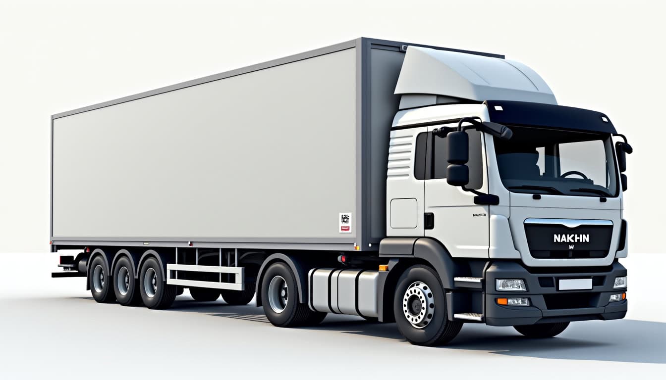 Camion épaviste avec plateforme de dépannage et recyclage de véhicules.