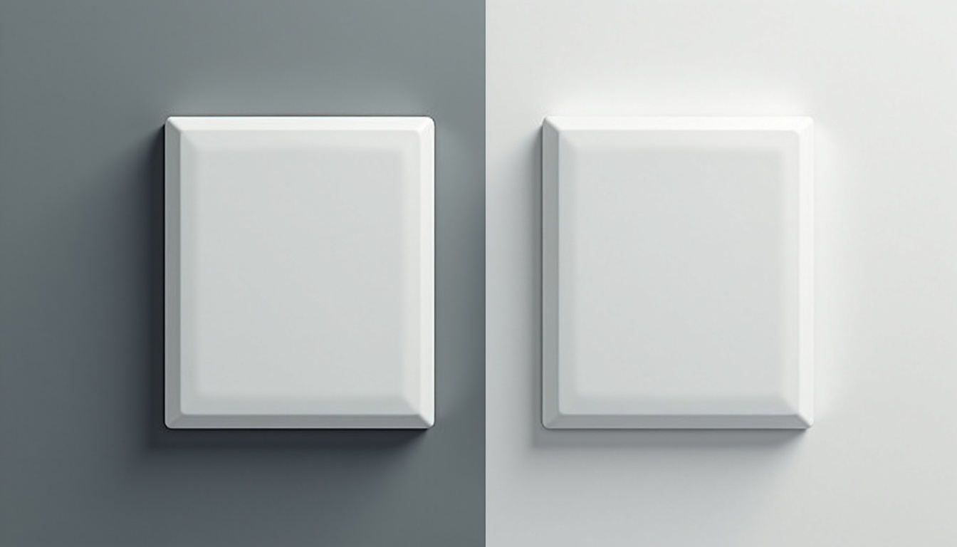 Comparaison visuelle des plaques d