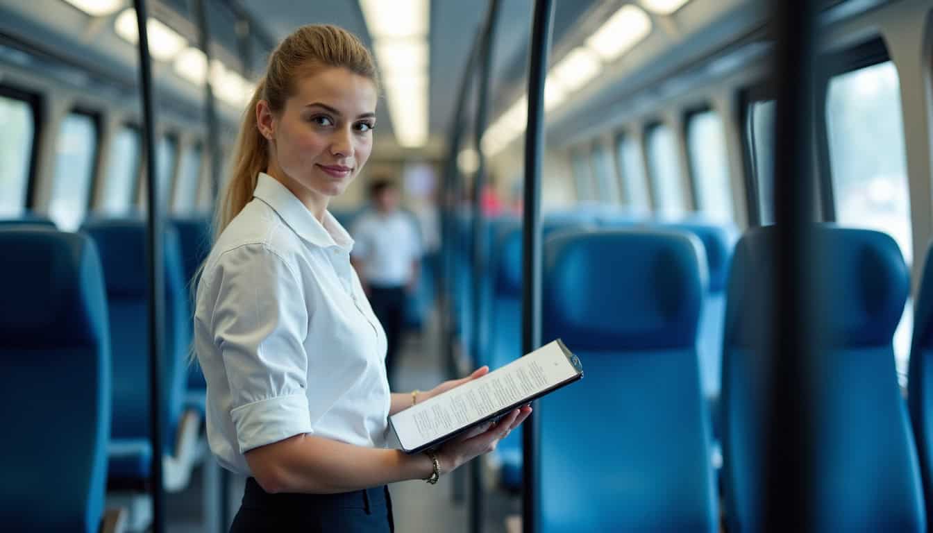 Mécanicien en train d