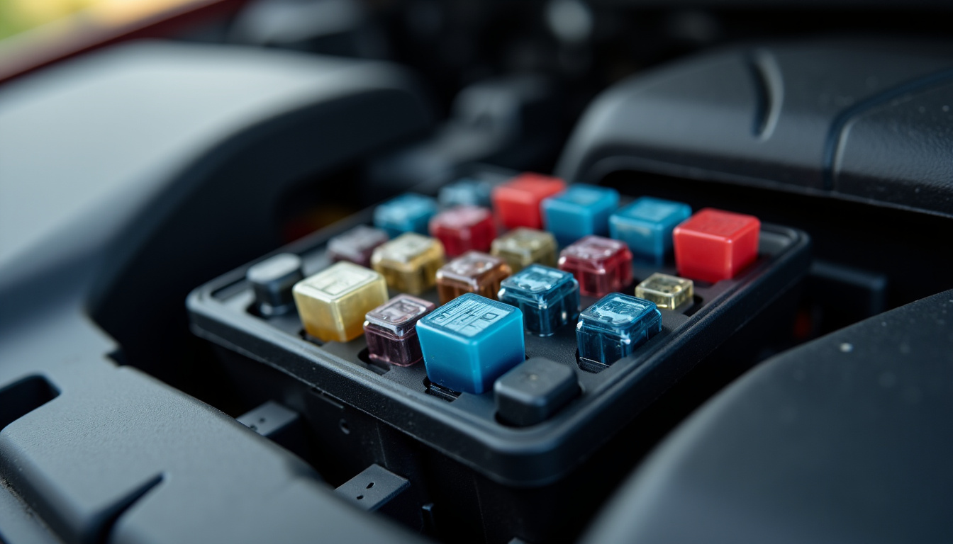 Boîtier de fusibles et relais sous le capot de la Mégane 3