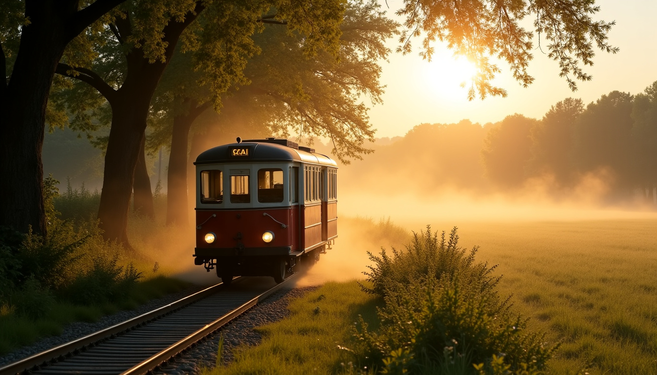 Premier autorail Renault KA en cours de test sur les rails en 1922