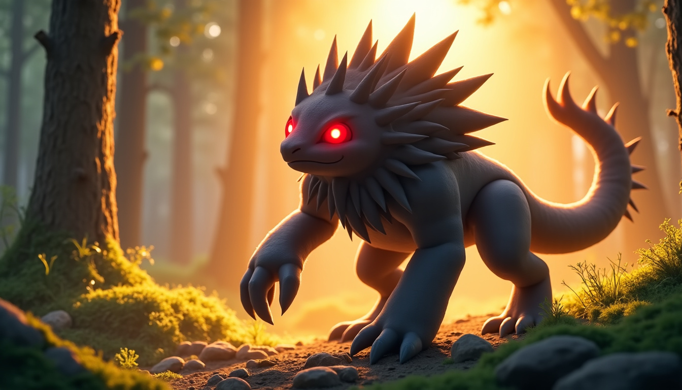 Représentation visuelle du Pokémon Excavarenne dans le jeu Légendes Pokémon: Z-A